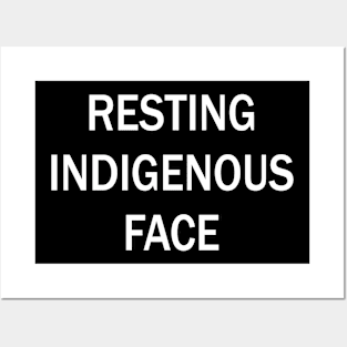 Resting Indigenous Face Posters and Art